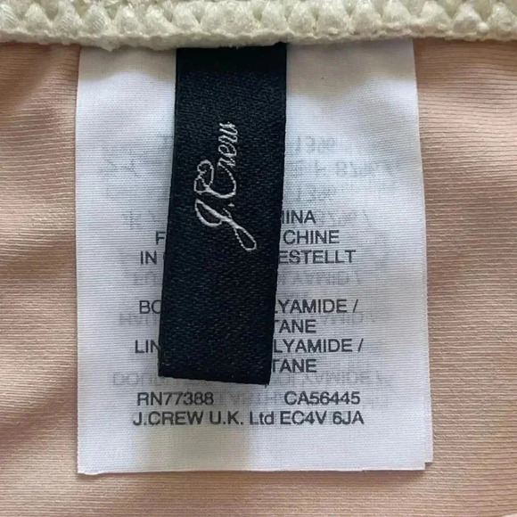 J Crew Women's Medium Off White Eyelet Ruffle Bikini Bottom Swim Beach K9139 M - Picture 2 of 7